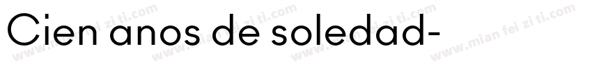 Cien anos de soledad字体转换